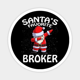 Santas Favorite Broker Christmas Magnet